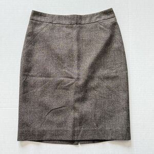 Ann Taylor Skirt Womens 00P Gray Petite Lined Career Office Pencil 84-293349